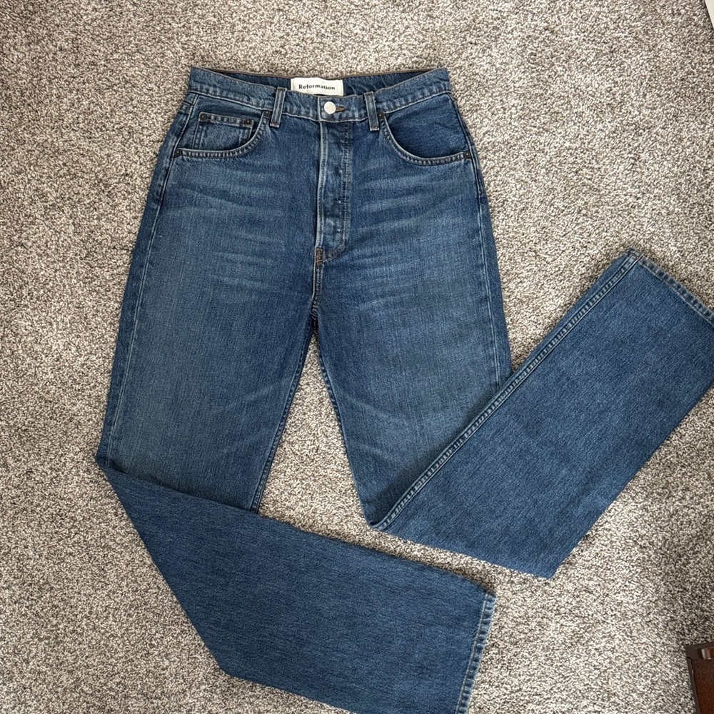 Reformation Straight Denim Jeans